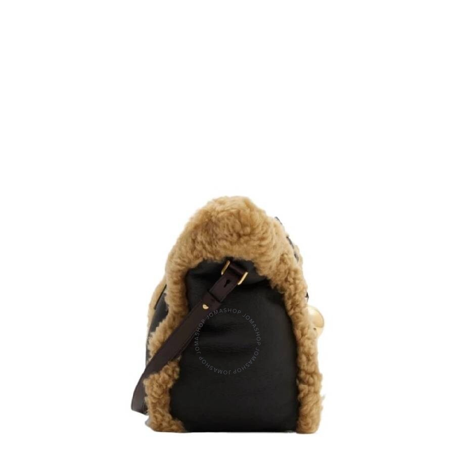 Burberry Small Shield Shearling Tote Bag - 3