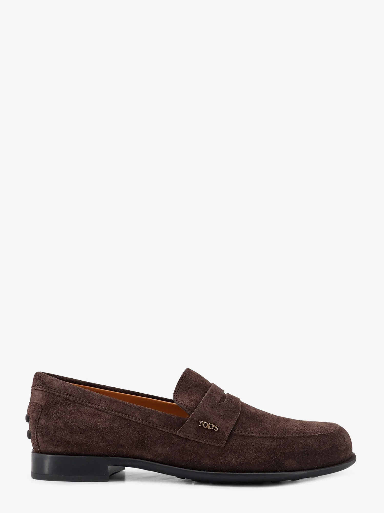 Suede Loafers With Side Logo - 1
