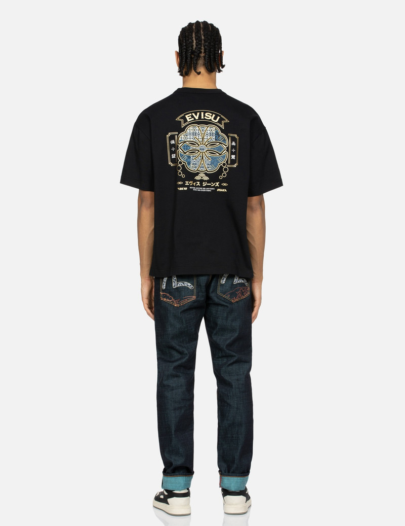 KAMON AND SEAGULL PATCHWORK APPLIQUÉ LOOSE FIT T-SHIRT 5