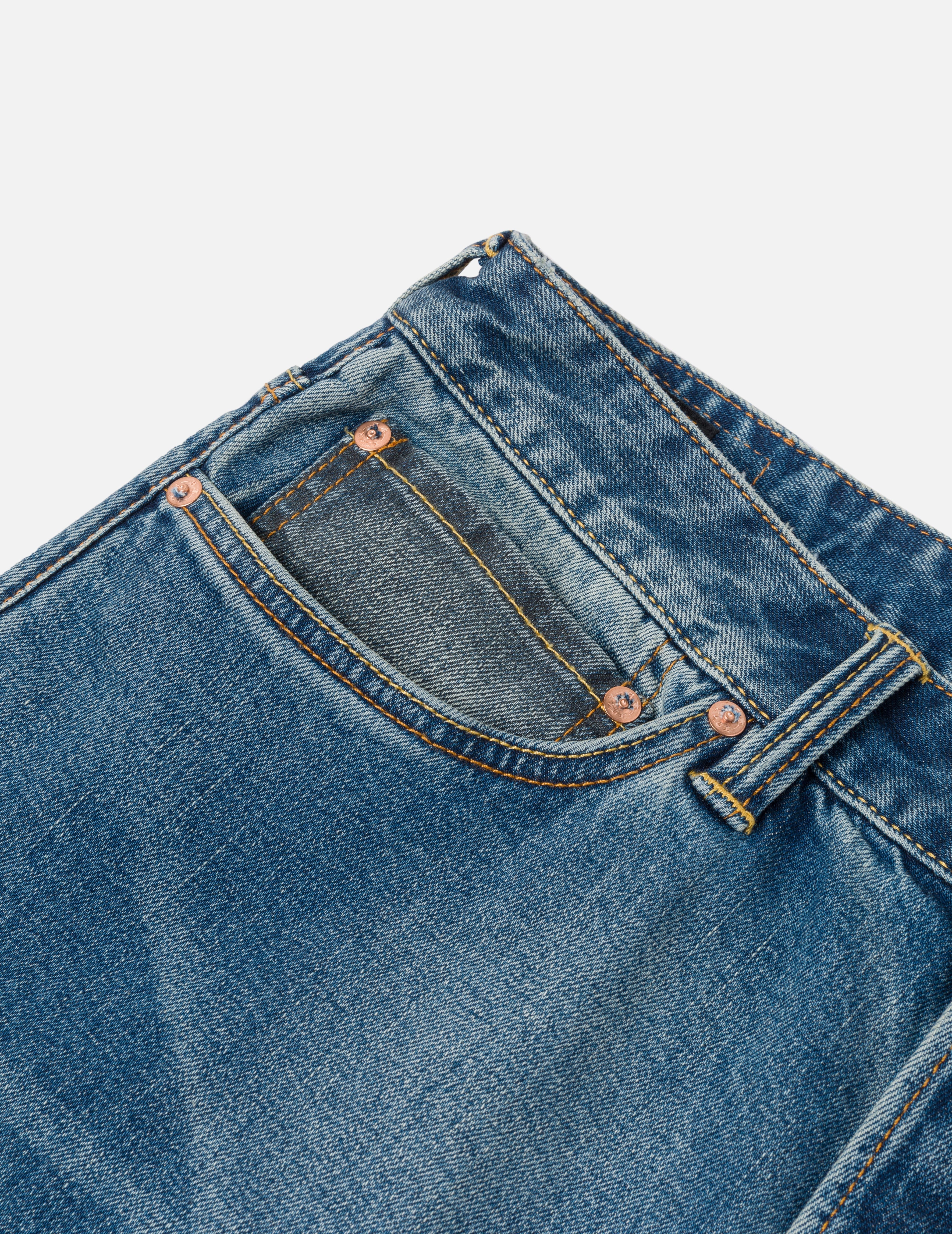 2-Tone Inserted Daicock Regular Fit Jeans #2000 - 7