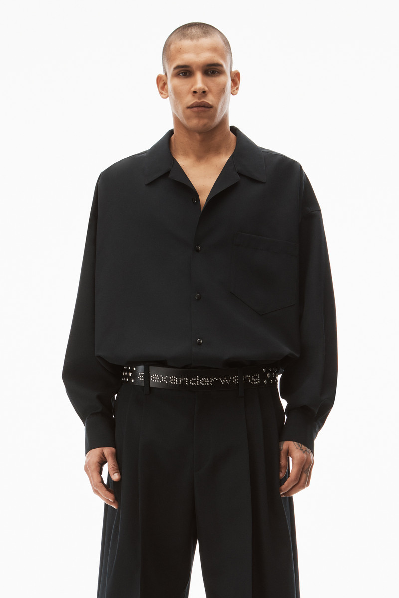 Alexander Wang DRESS SHIRT IN WOOL BLEND TAILORING outlook