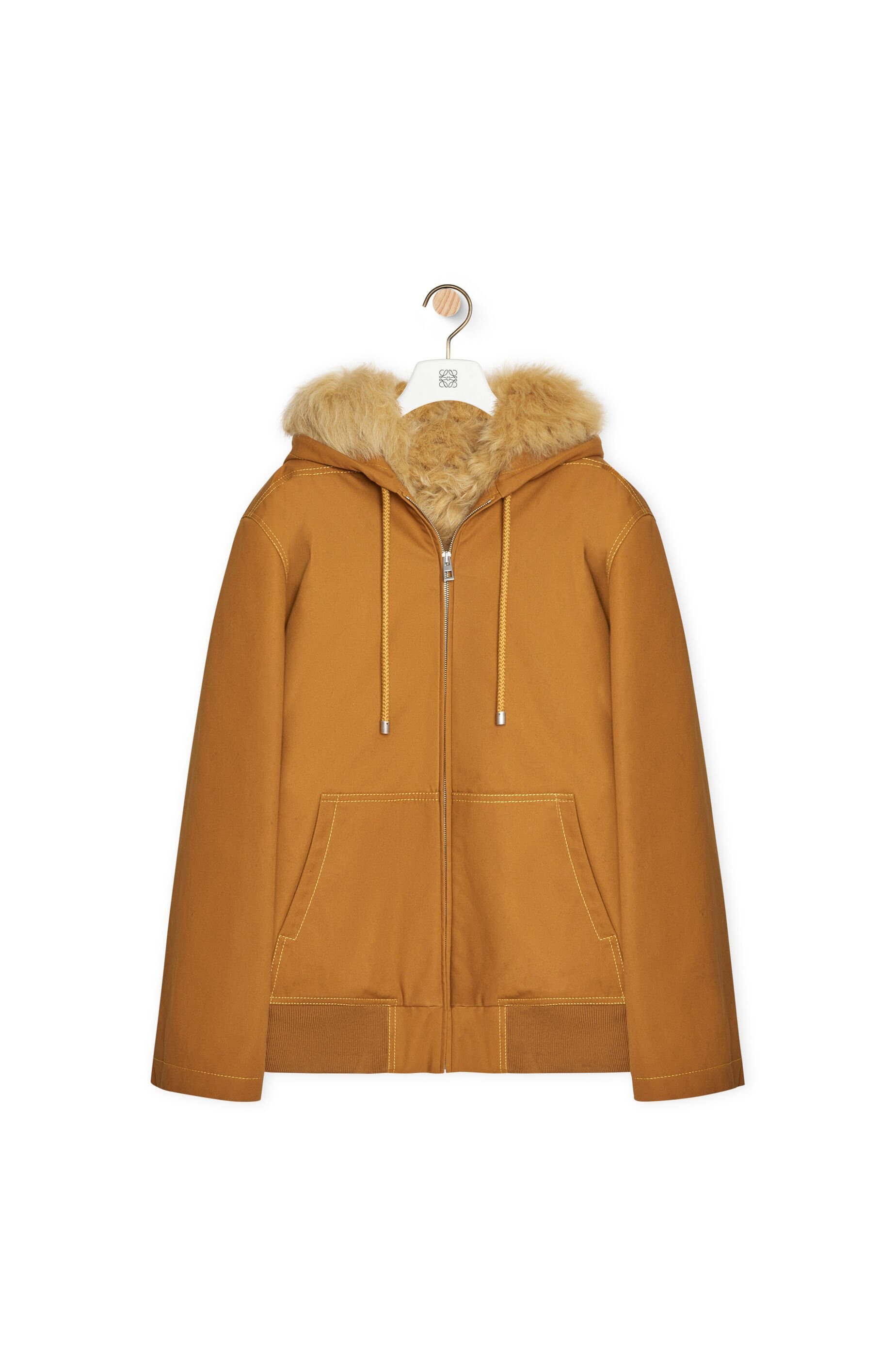 Hooded parka in cotton - 1