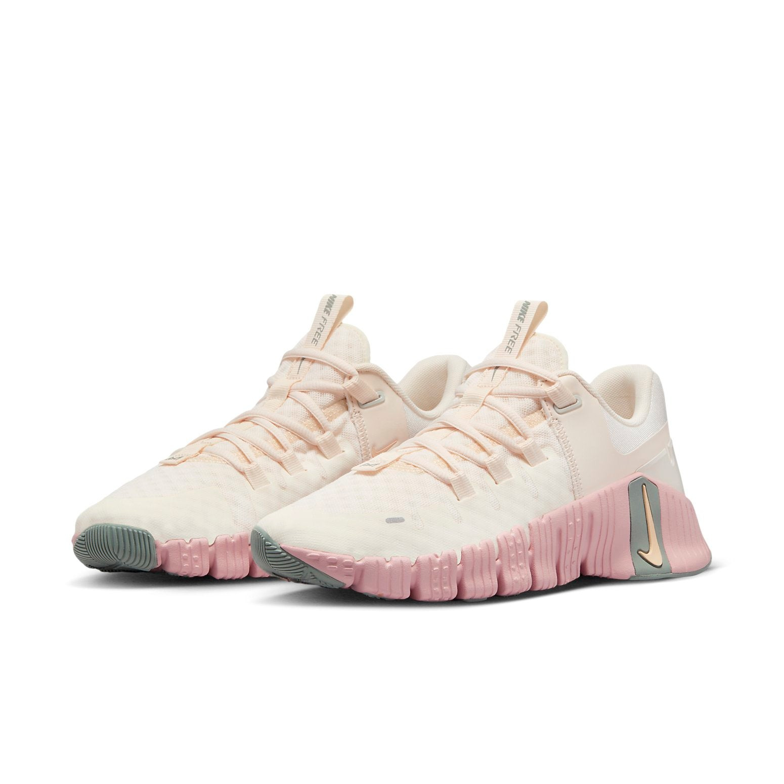 (WMNS) Nike Free Metcon 5 Workout Shoes 'Pale Ivory Ice Peach' DV3950-102 - 3