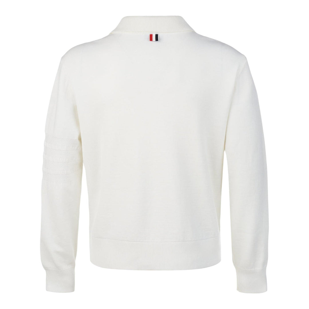 Merino Wool Double Face 4-Bar Zip Up Cardigan Men - 2
