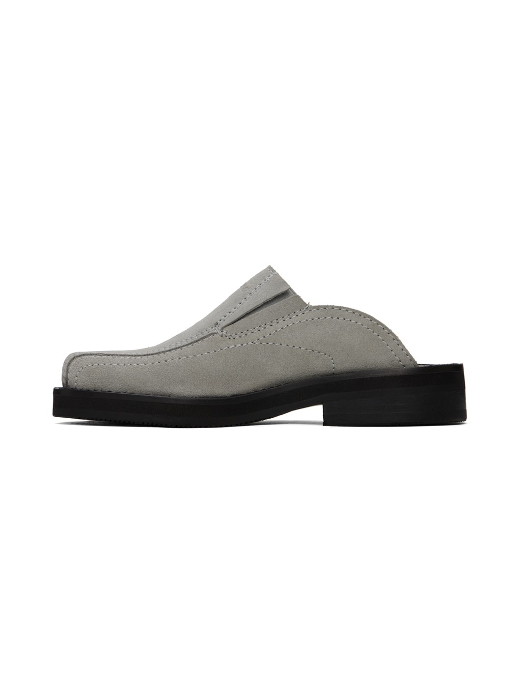 Gray Maja Suede Mules - 3