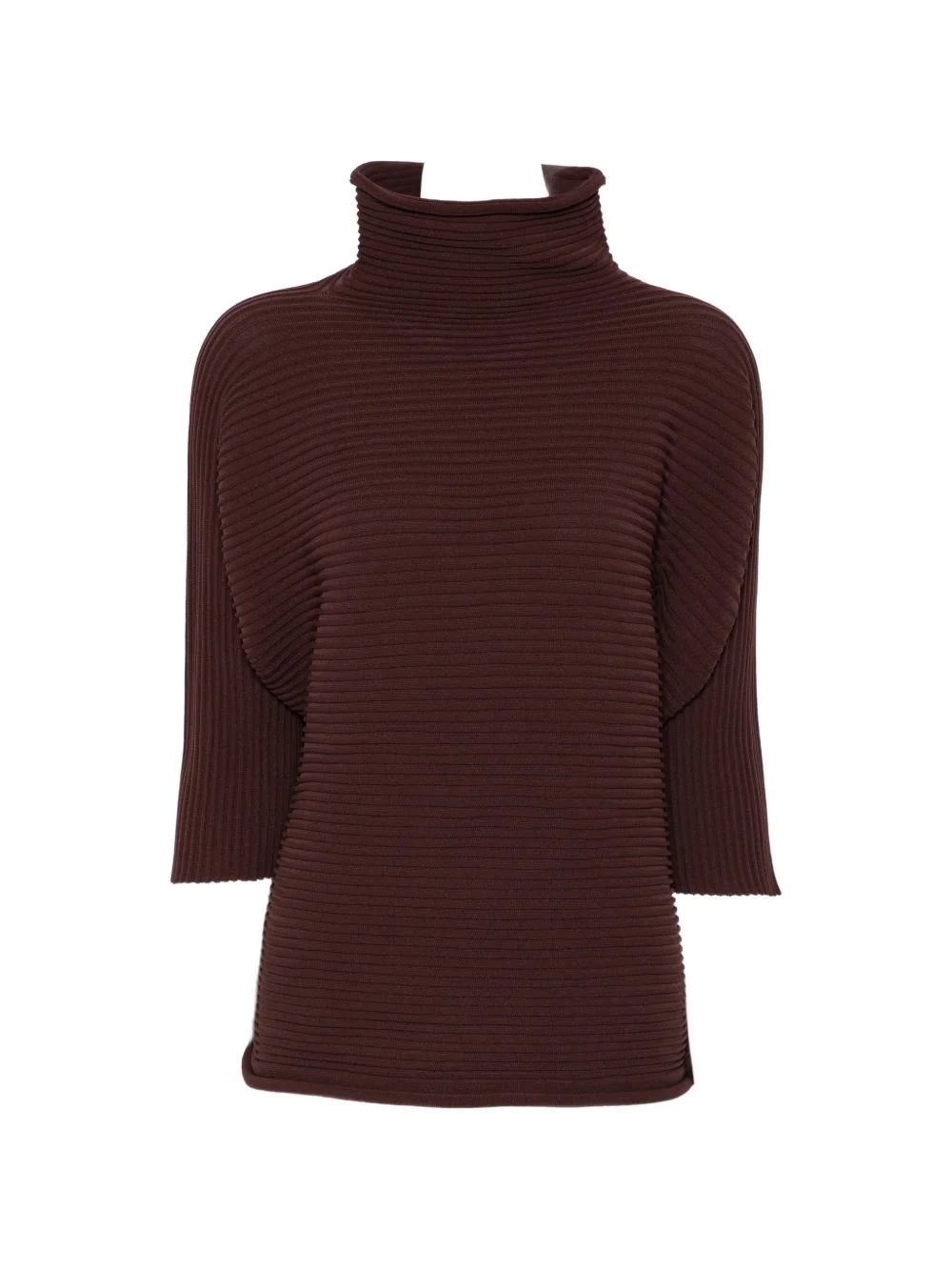 Pleated high-neck top - 1