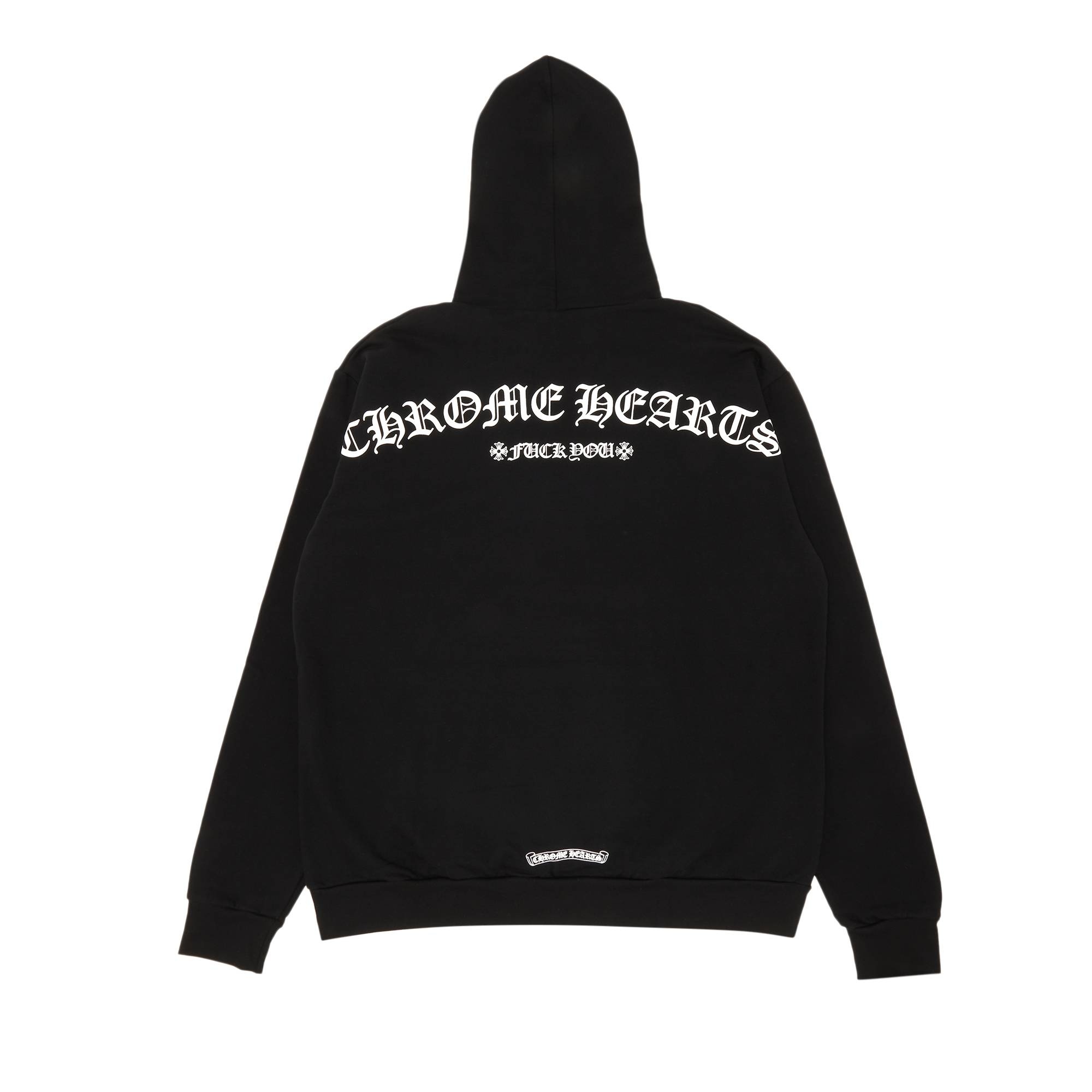 Chrome Hearts Shoulder Logo Hoodie 'Black' - 2
