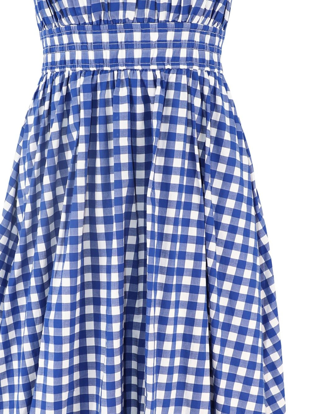 Neci gingham-check balloon midi dress - 2