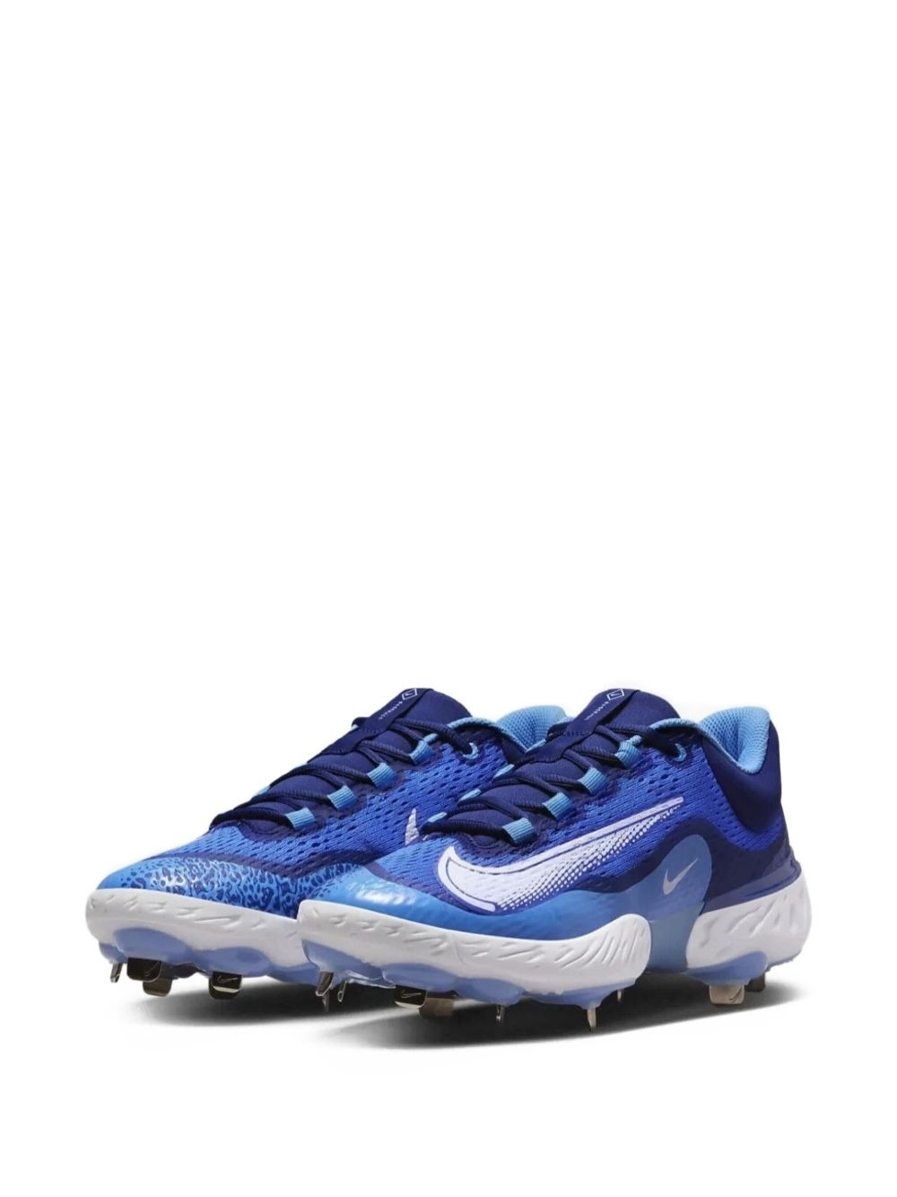 Alpha Huarache Elite 4 Low "Hyper Royal/White" cleats - 2