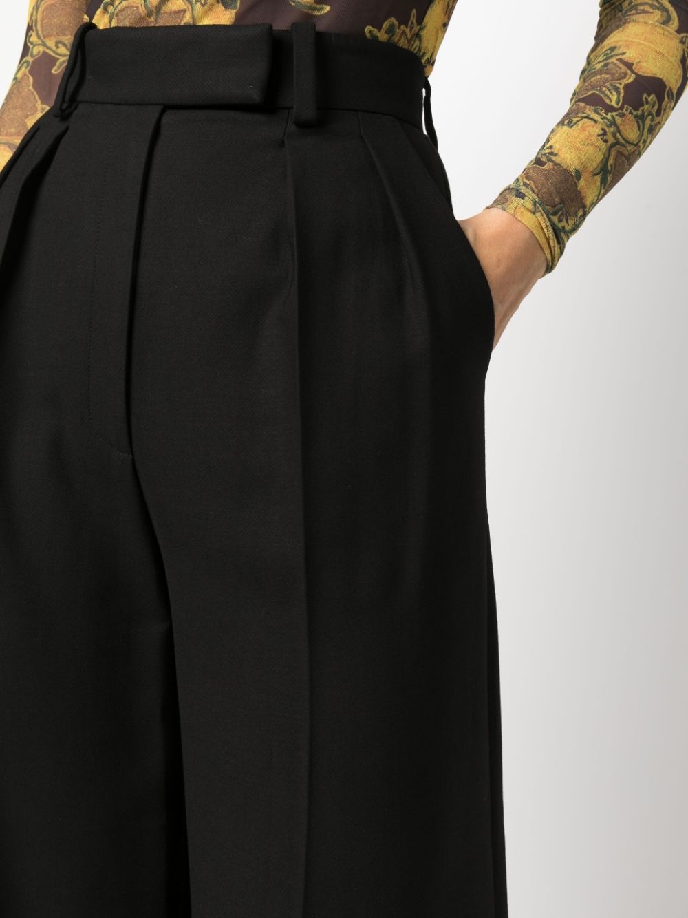 box-pleat tailored trousers - 5