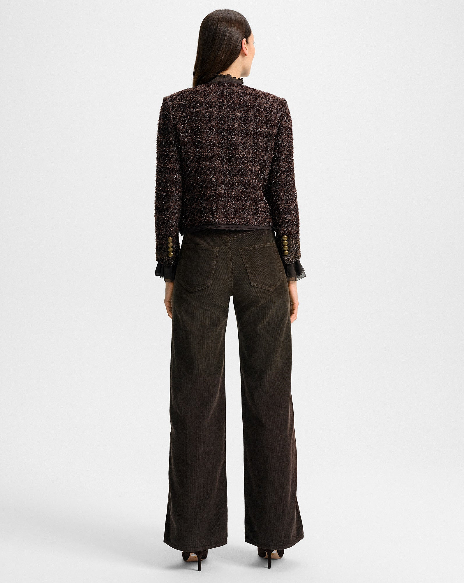 AUDRINA METALLIC TWEED JACKET - 5