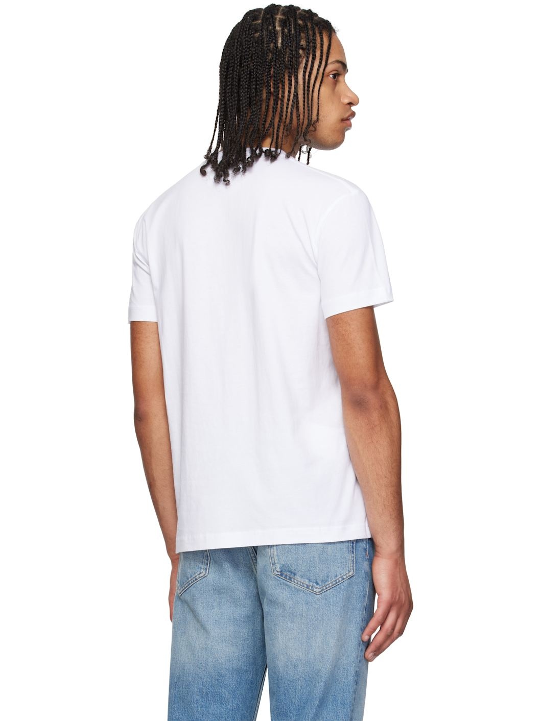 White Barocco Outline T-shirt - 3