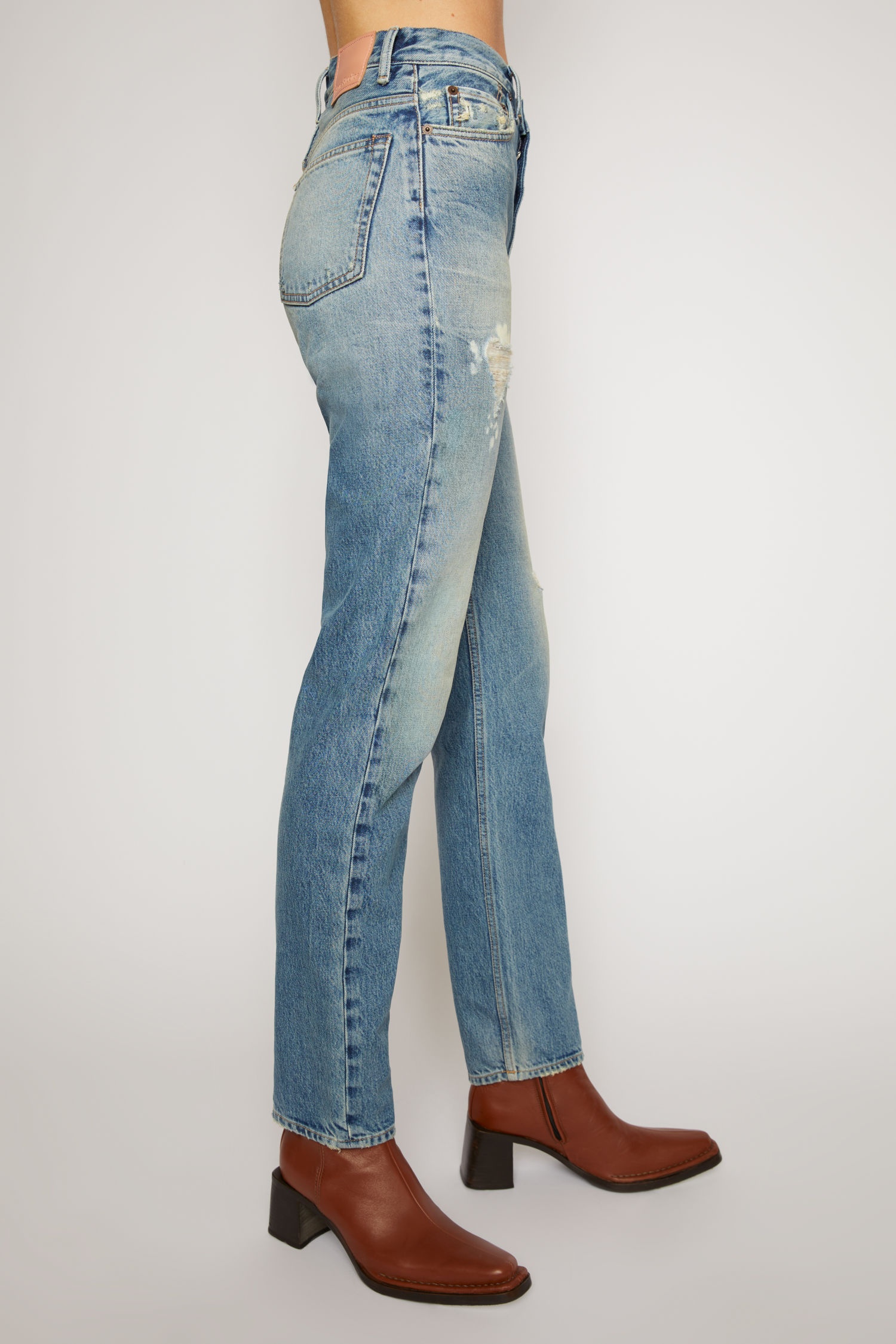 Slim fit jeans mid blue - 4