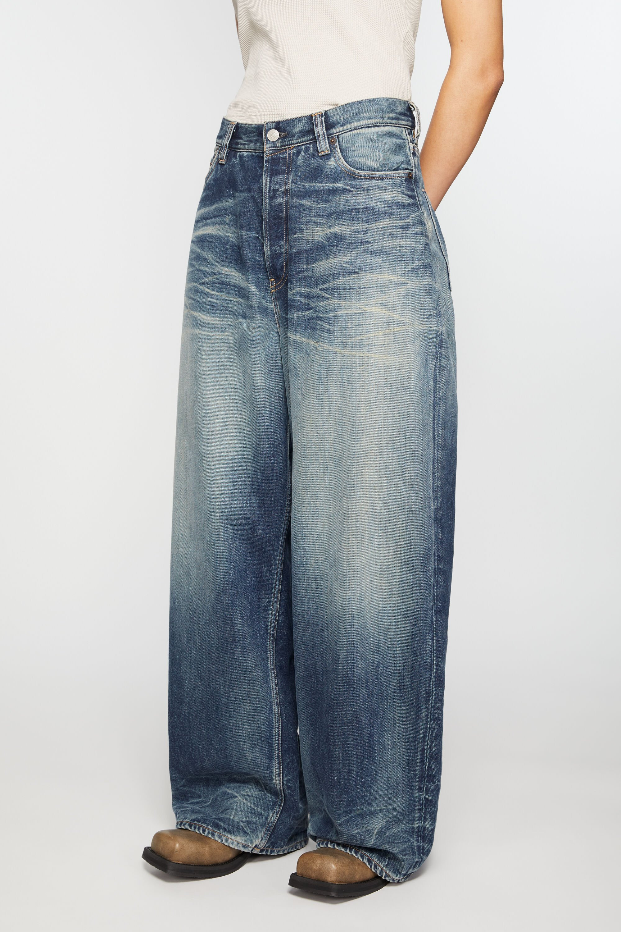 Super baggy jeans - 2023F - Mid Blue - 4