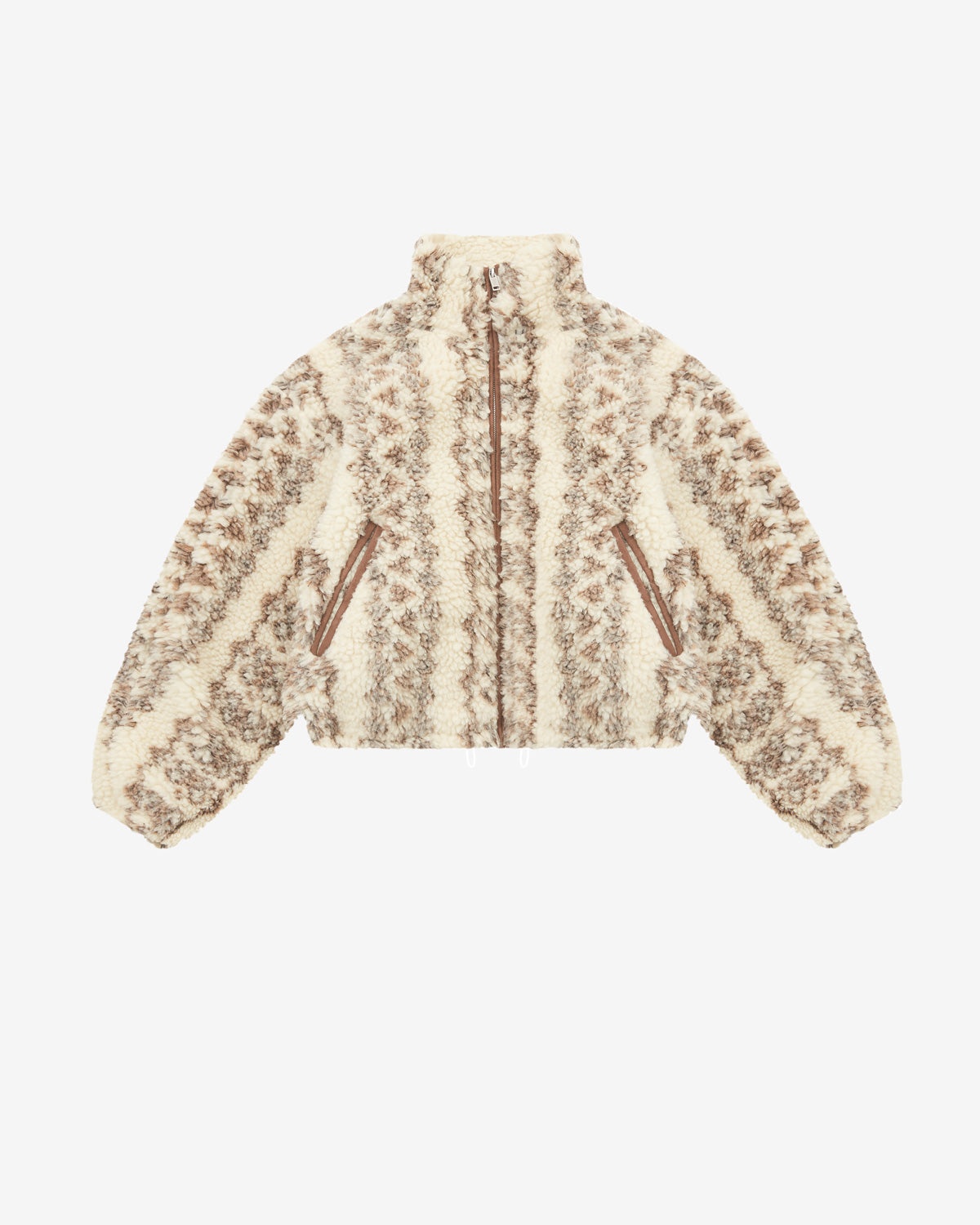 ISABEL MARANT｜COATS (MACKENSY (MA0092FB B3C03E 23EC)) Mackensy coat Woman ecru-purple | ISABEL MARANT Official
