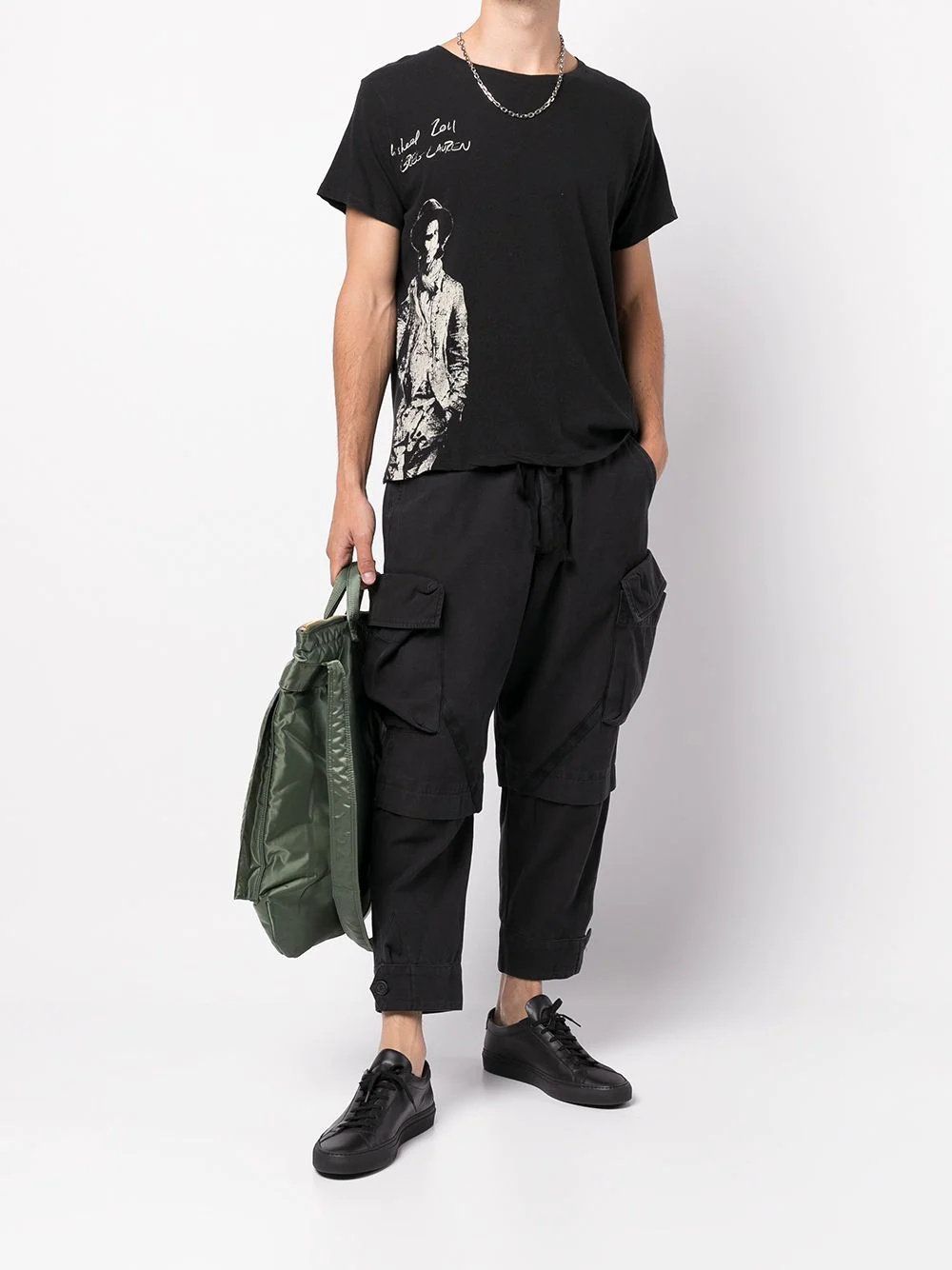 cropped cargo trousers - 2