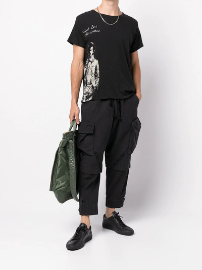 Greg Lauren cropped cargo trousers outlook