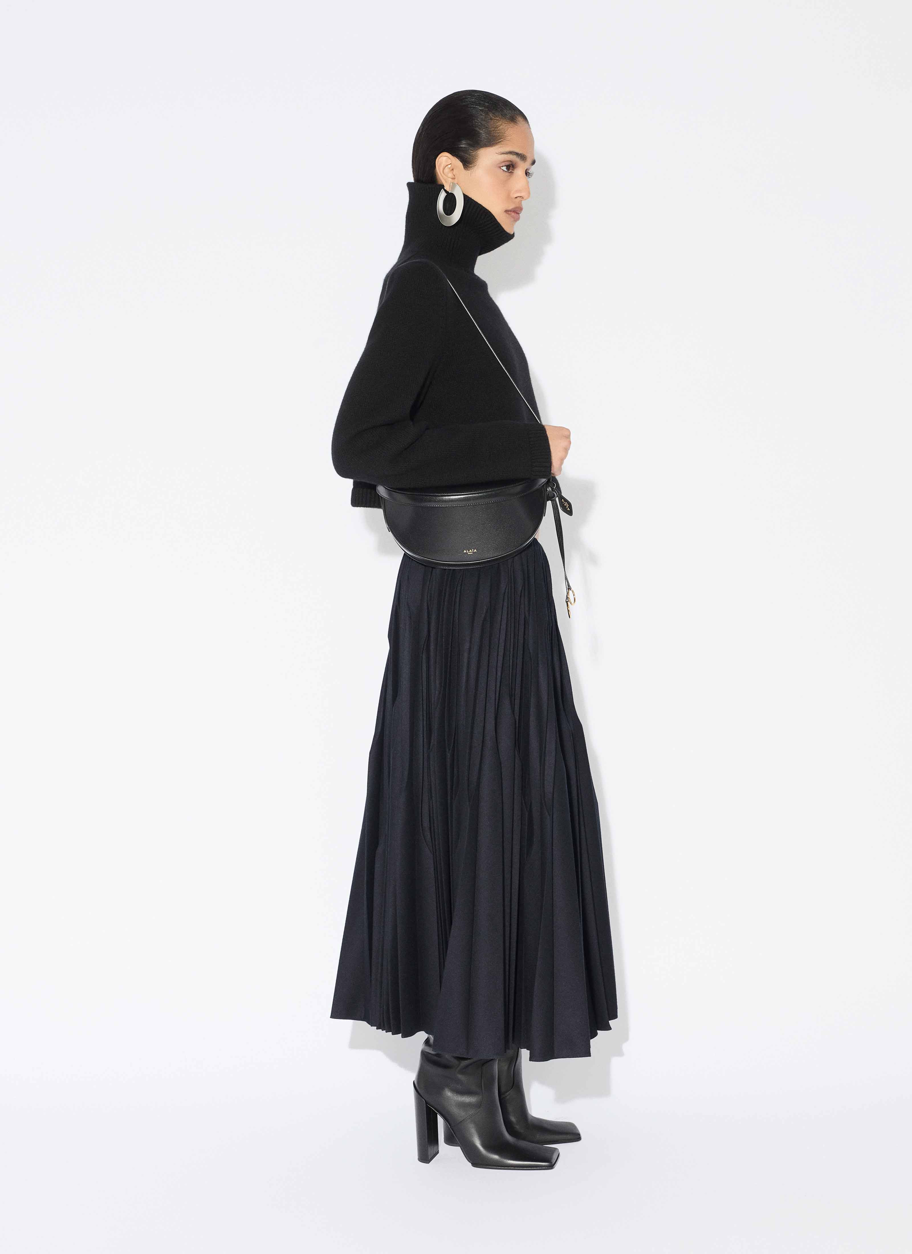 CASHMERE KNIT CROPPED JUMPER - 5
