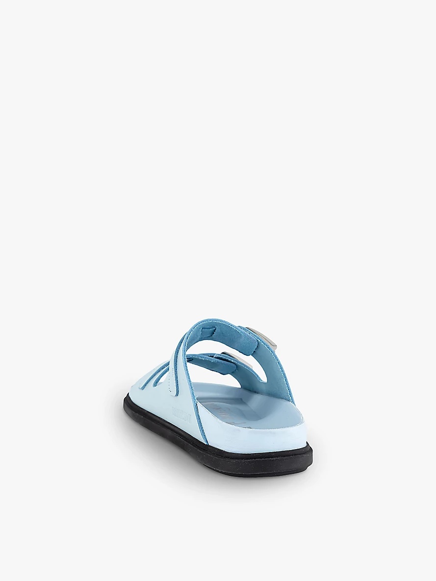 St Barths two-strap leather sandals - 4