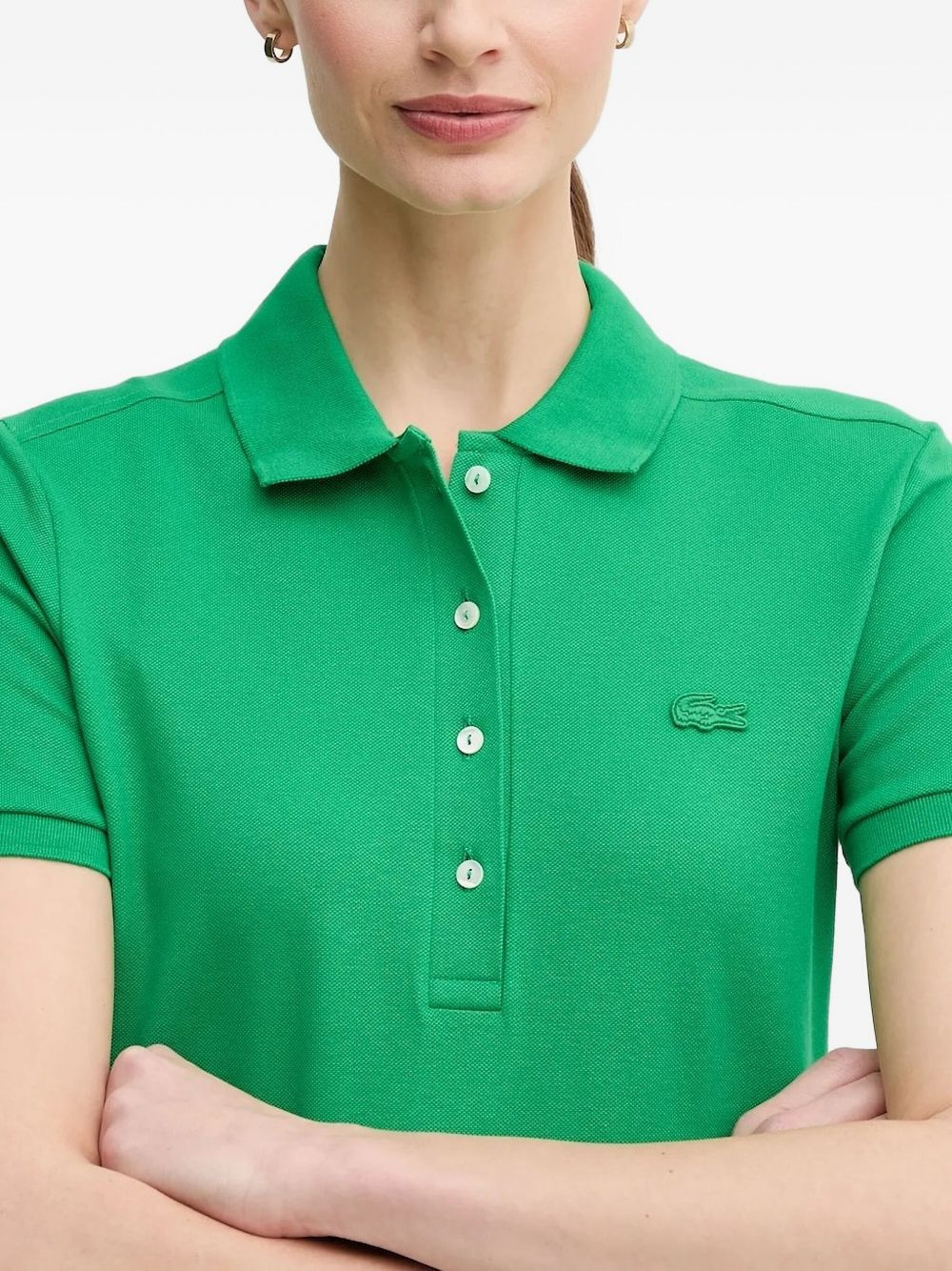 short-sleeve polo mini dress - 5