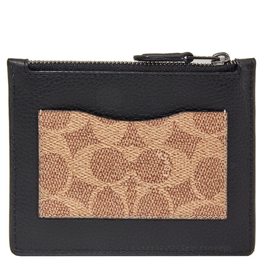 Coach Signature Canvas Blocking Card Case - 3