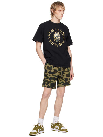 A BATHING APE® Black 1st Camo Kanji T-Shirt outlook