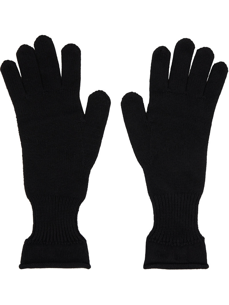 Black Breeze Knit Gloves 1