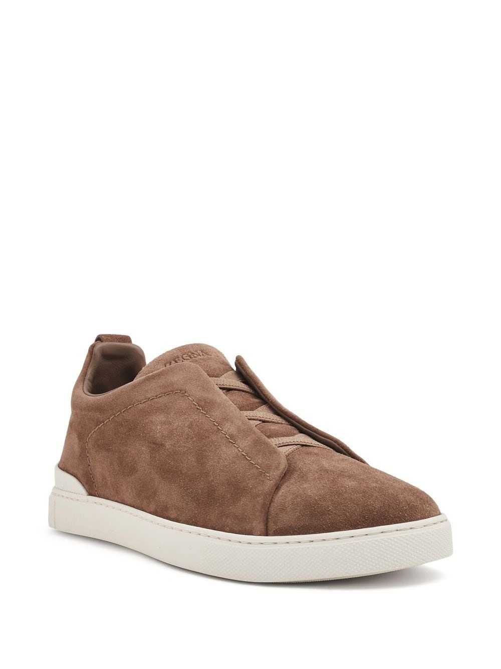 suede low-top sneakers - 2