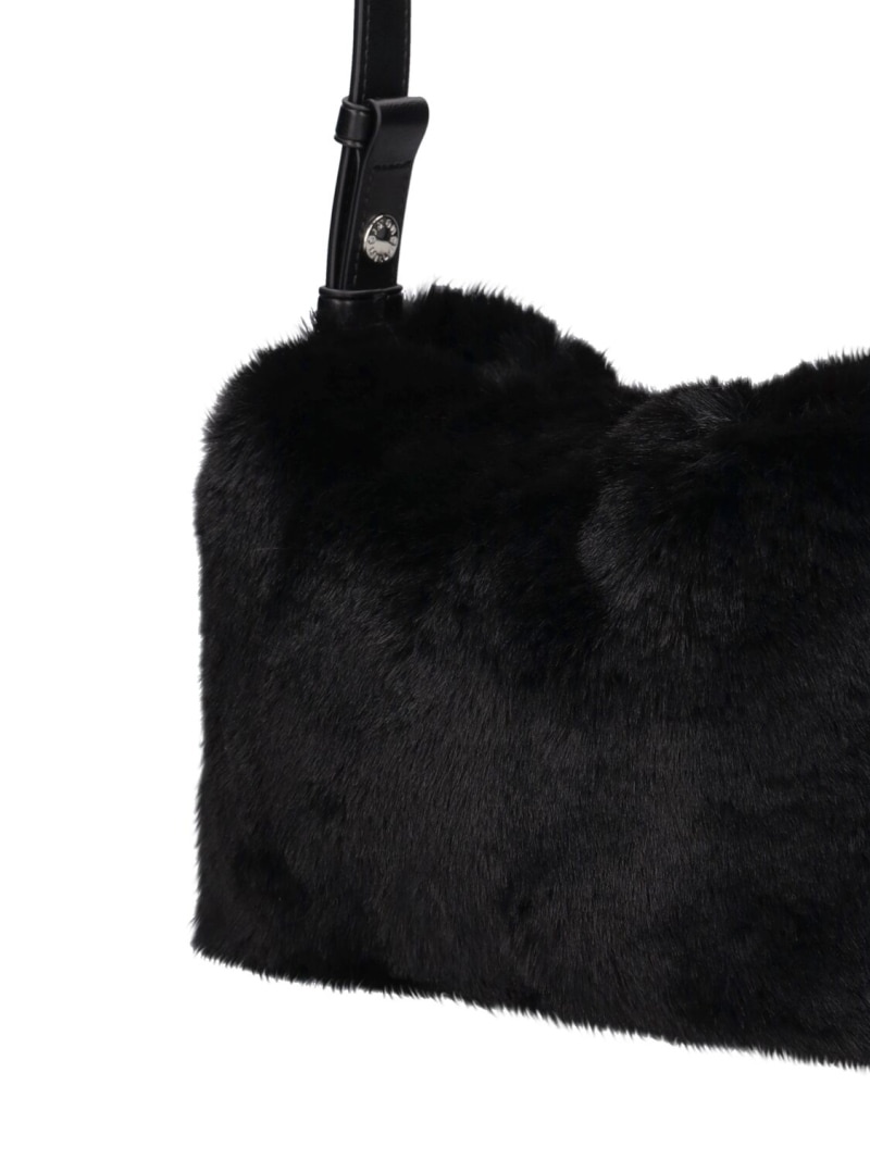 Mini Puffin faux fur bag - 4