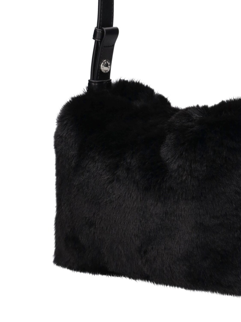 Mini Puffin faux fur bag 4