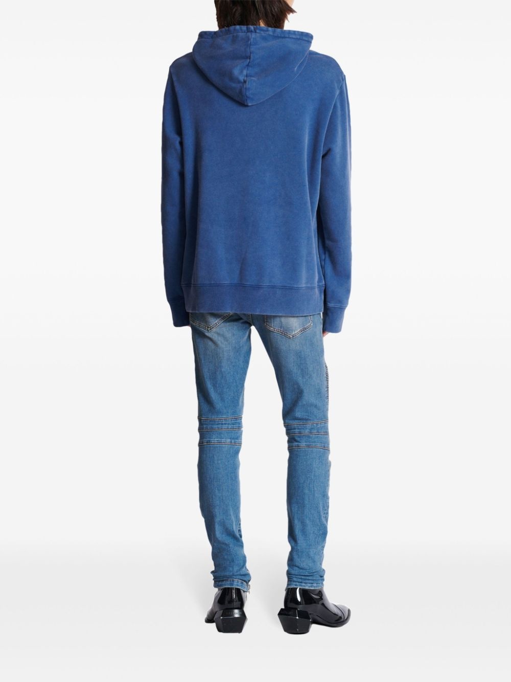 embroidered-logo hoodie - 4