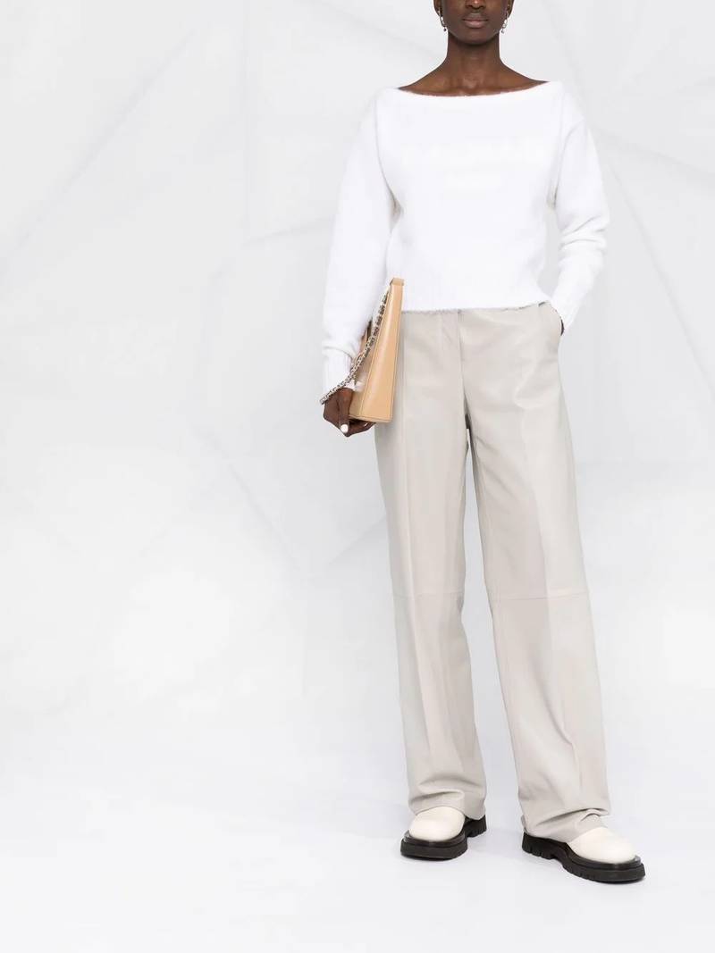 Balmain slash-neck long-sleeve jumper outlook
