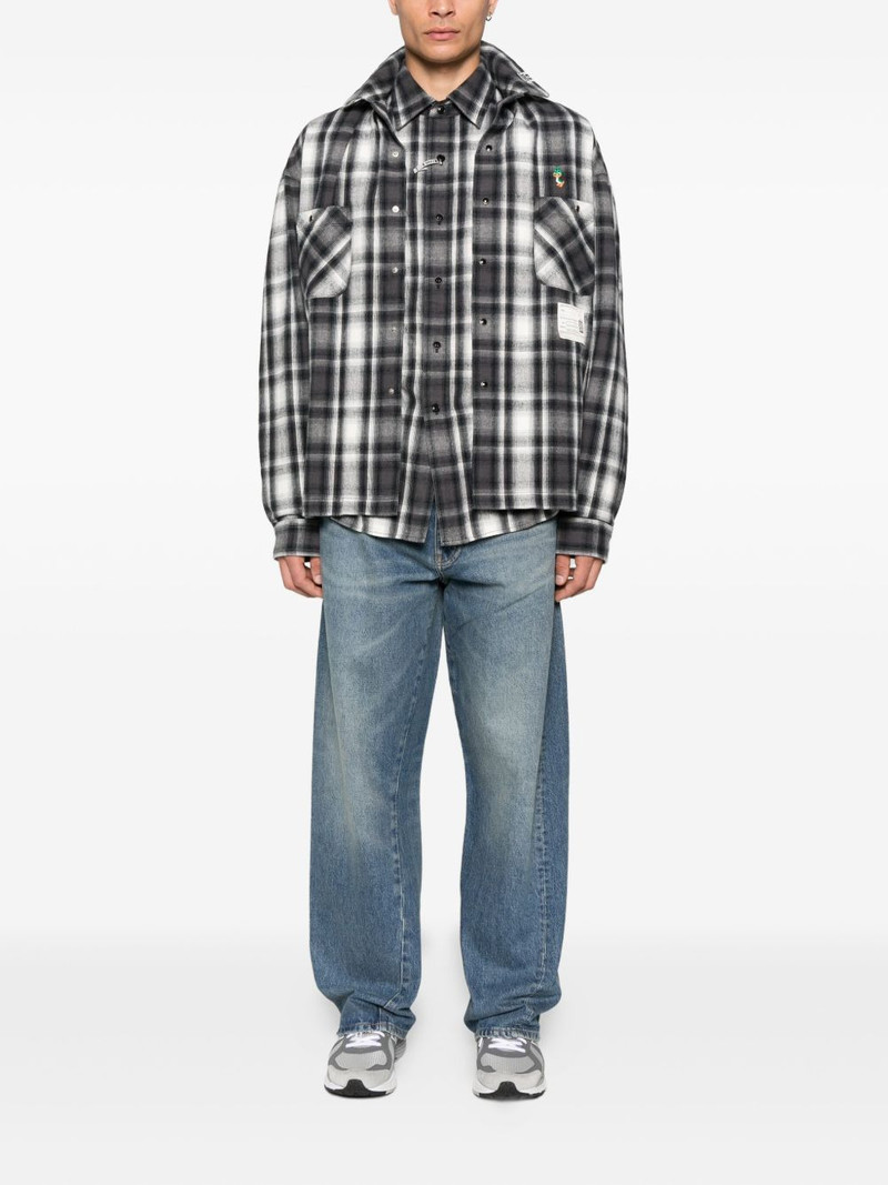 Maison MIHARAYASUHIRO checked overshirt outlook