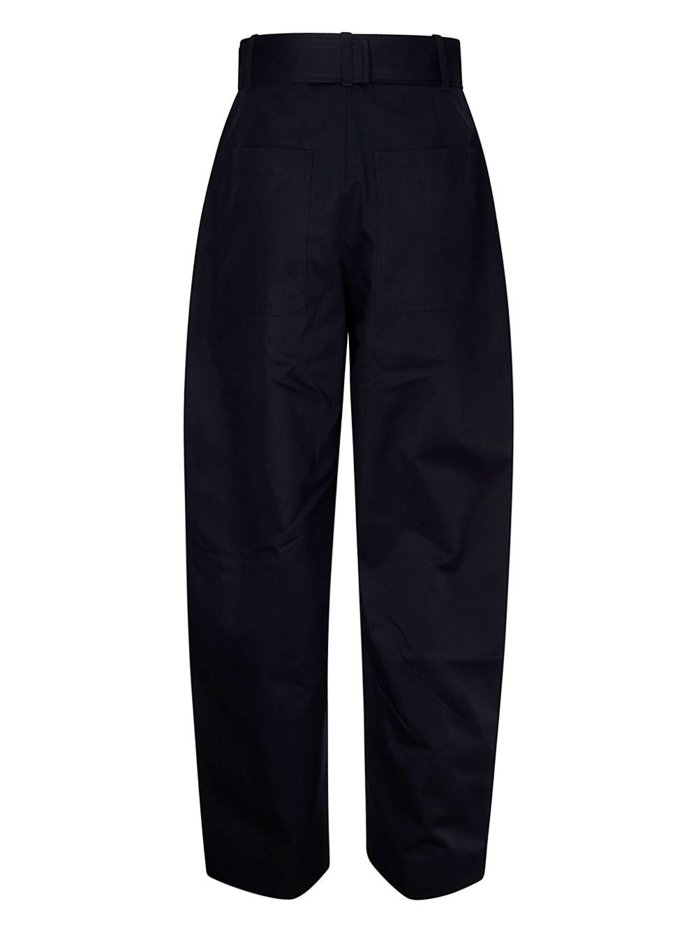 Round leg cotton trousers - 3