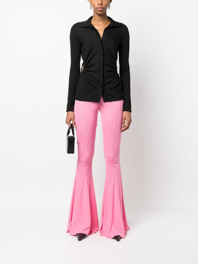 Blumarine mid-rise flared trousers outlook
