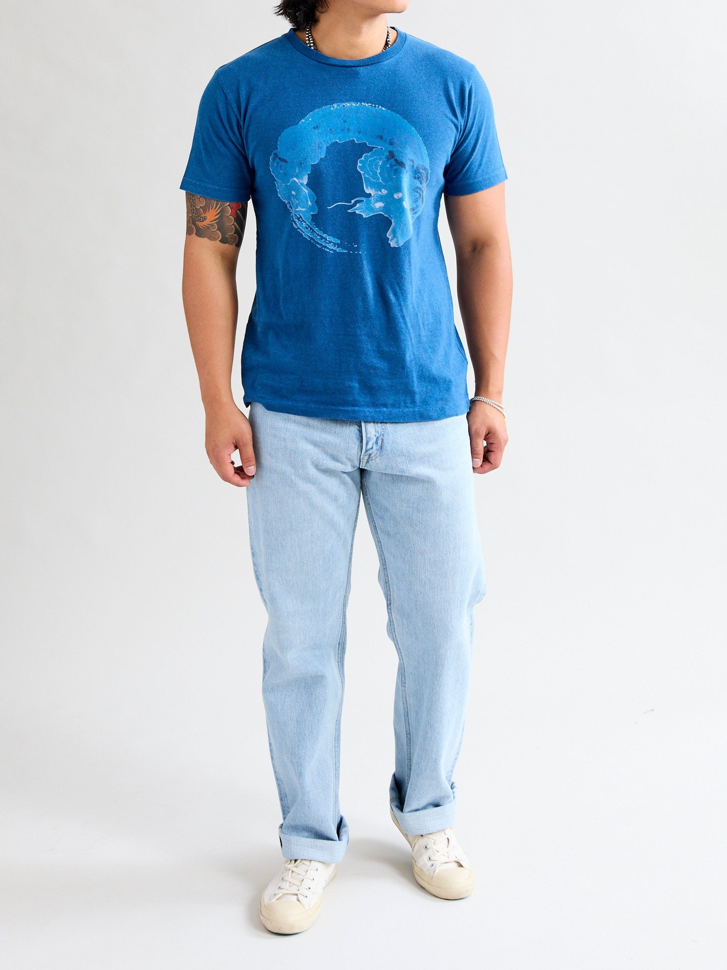 "Dragon" Bassen T-Shirt in Indigo - 8