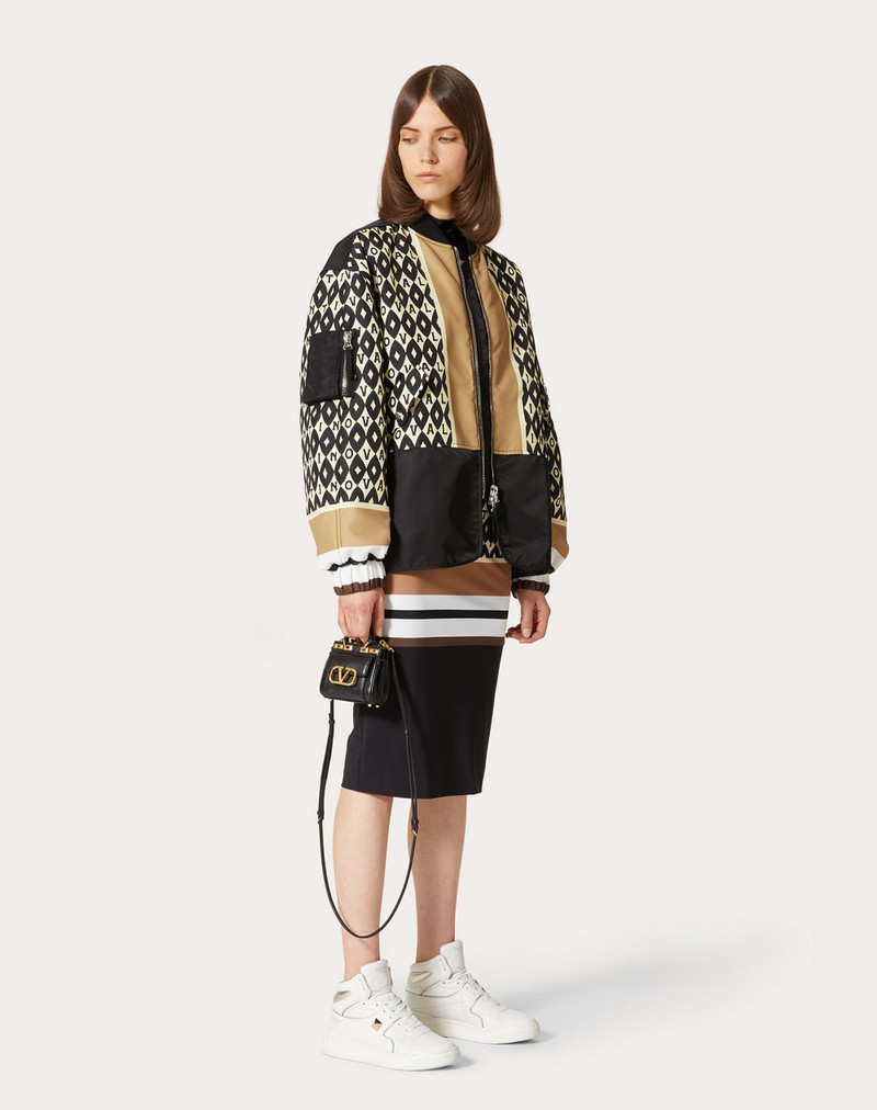 Valentino PRINTED NYLON BOMBER JACKET outlook