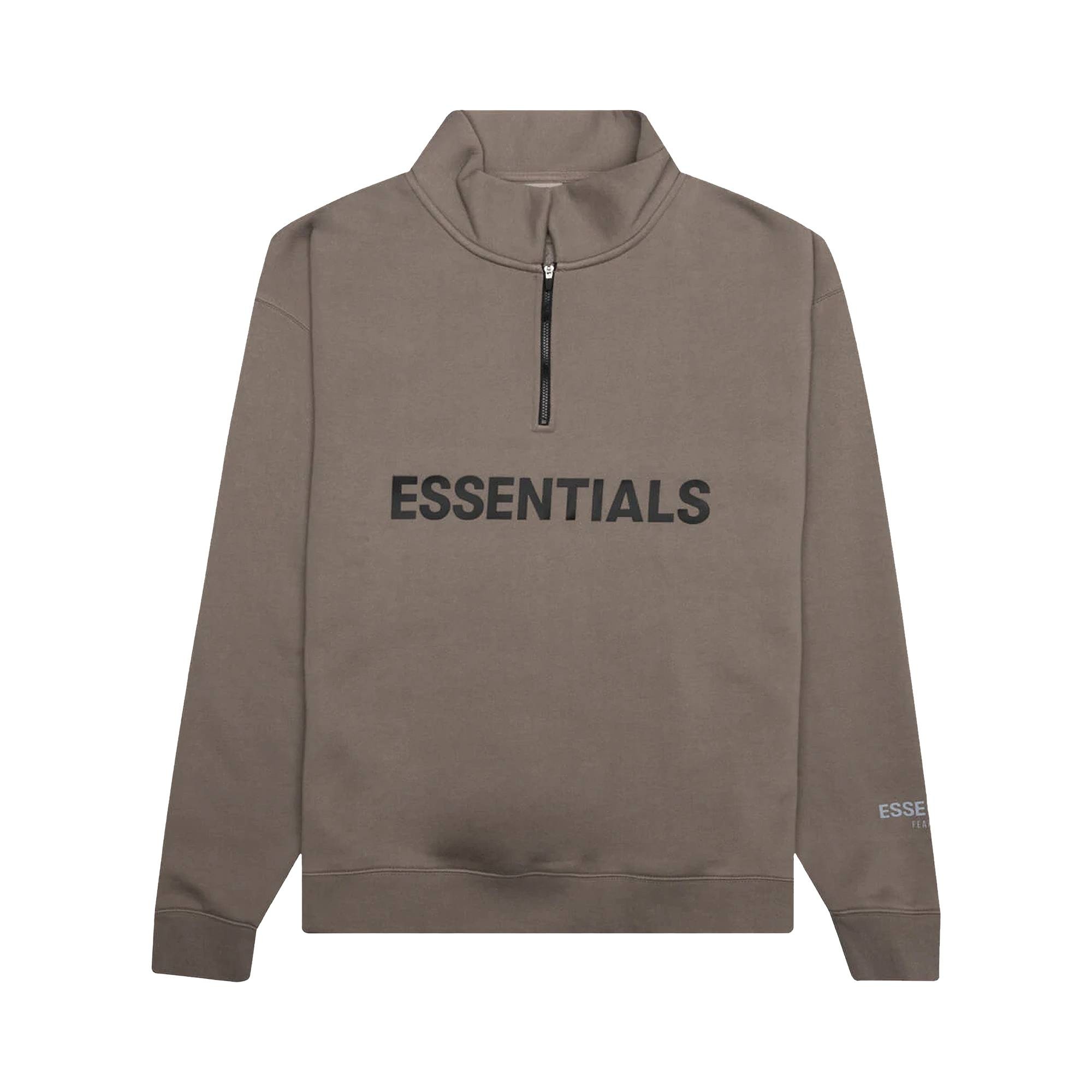 Fear of God Essentials Mockneck Half Zip 'Taupe' - 1