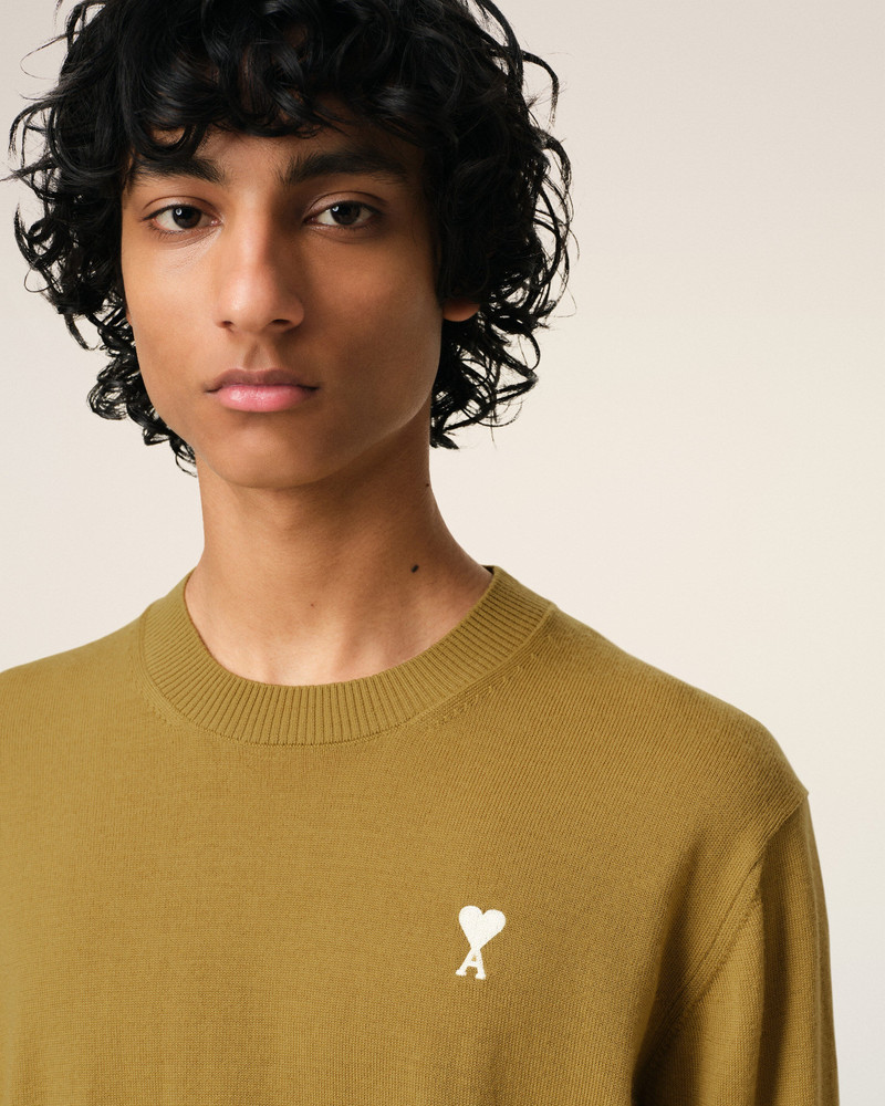 MUSTARD WOOL AMI DE COEUR CREW NECK SWEATER 4