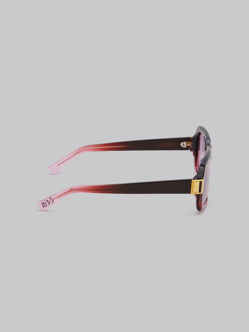 BURGUNDY ZAMALEK SUNGLASSES - 4