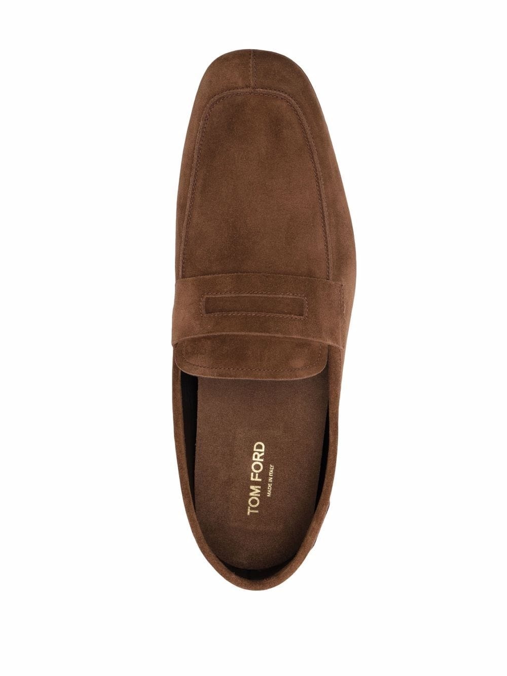 almond toe logo tab loafers - 4