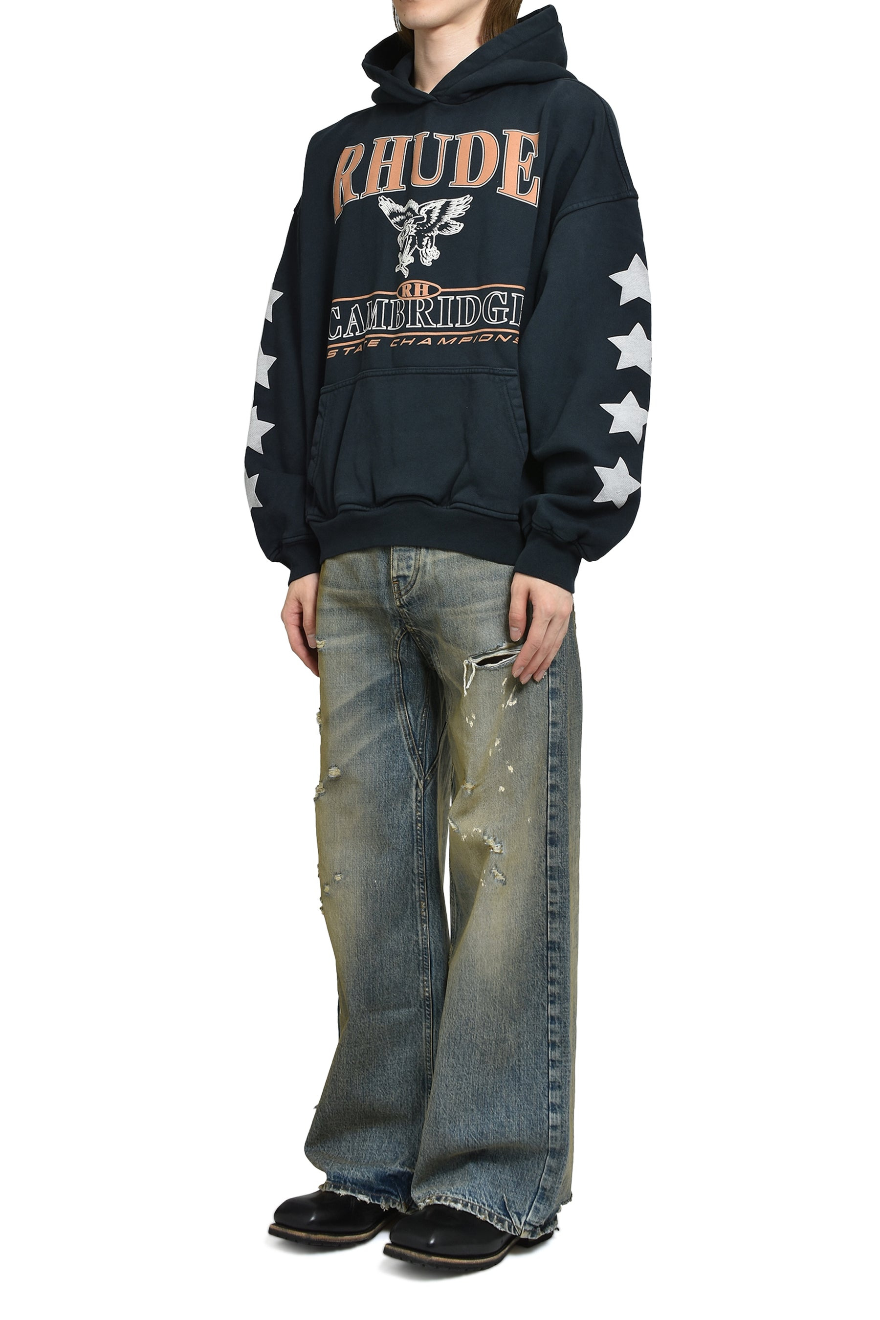 CAMBRIDGE STATE CHAMPS HOODIE / VTG BLK - 5