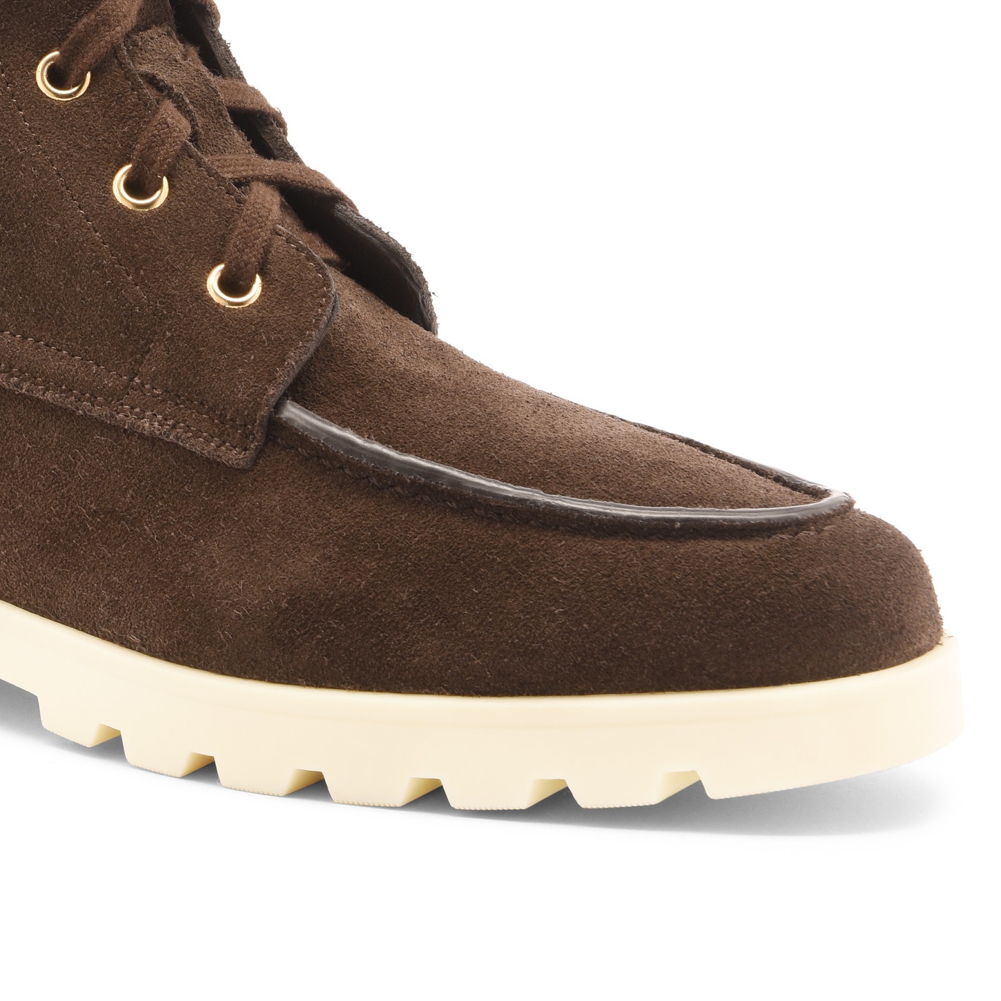 Women's dark brown suede ankle boot - 6
