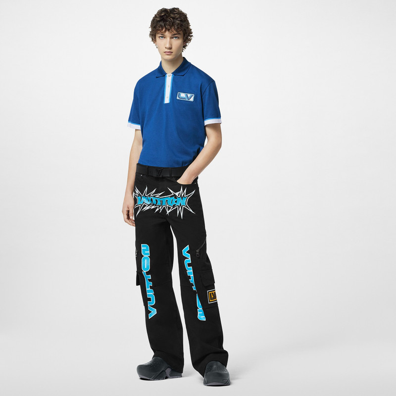 Louis Vuitton Embroidered Signature Cotton Polo outlook