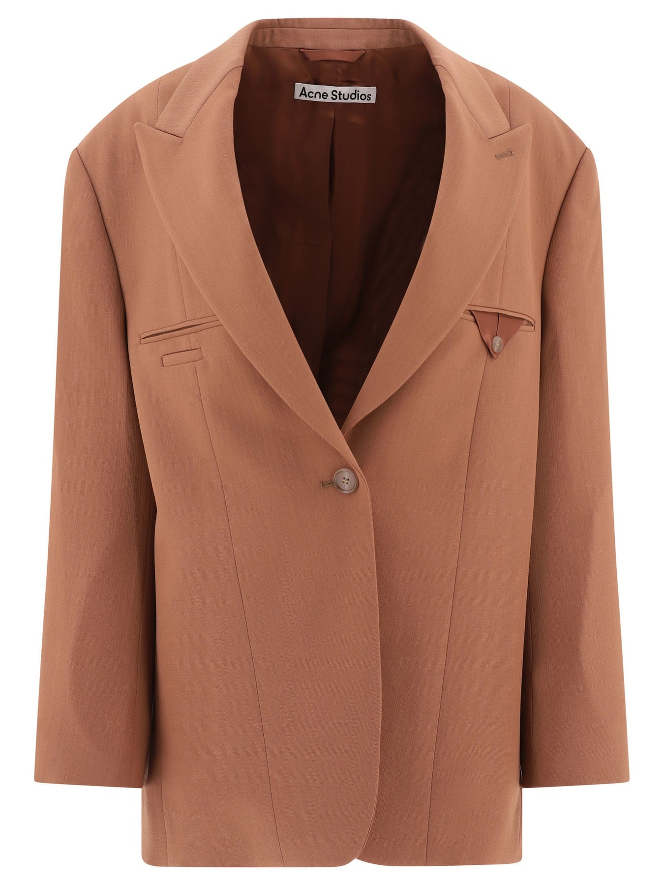 ジャケット Acne Studios FW24 Single-breasted blazer (AH0293 CQR) Acne Studios - Single-breasted jacket - Black