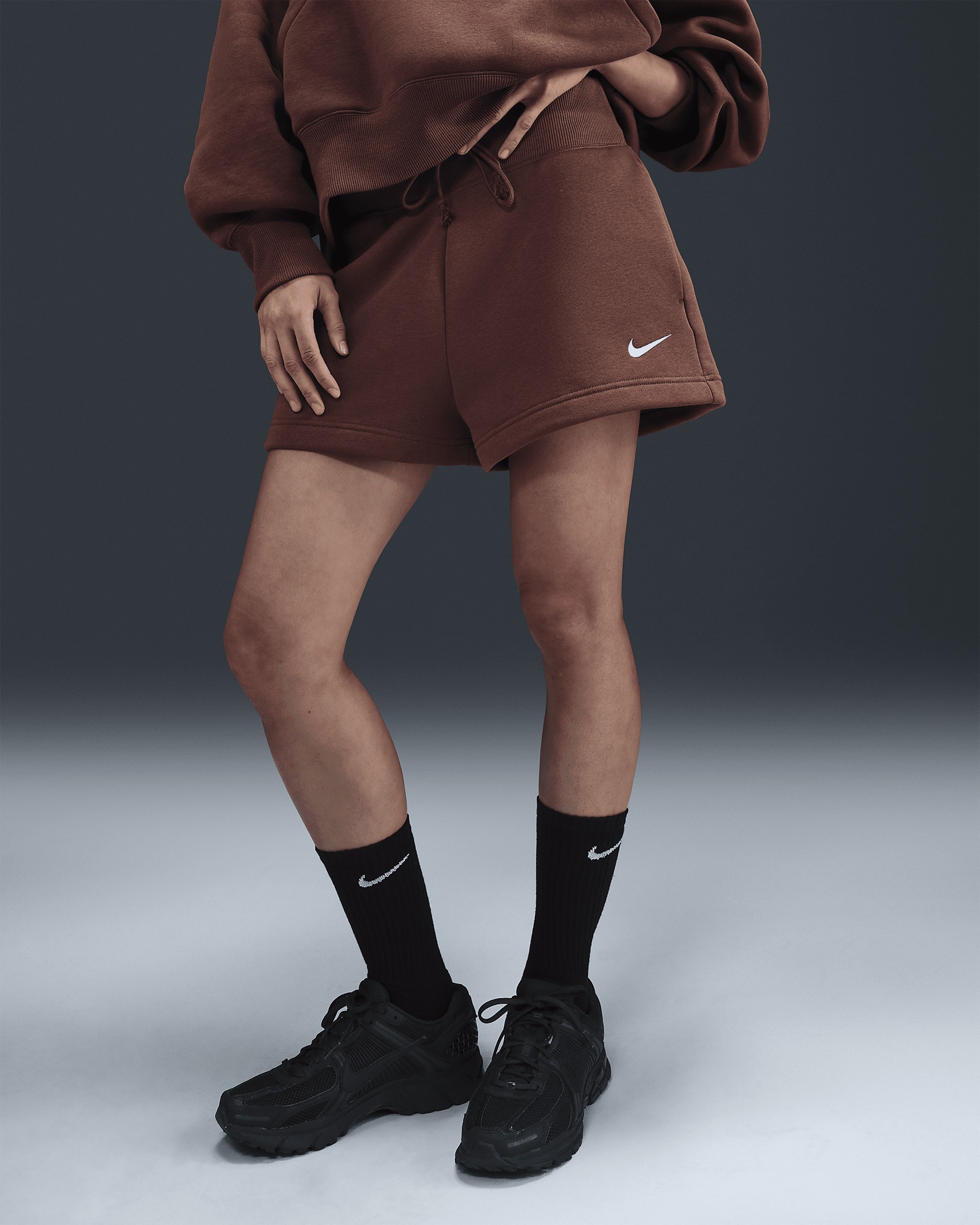 Nike Sportswear Phoenix Fleece Women's High-Waisted Loose Shorts - 2