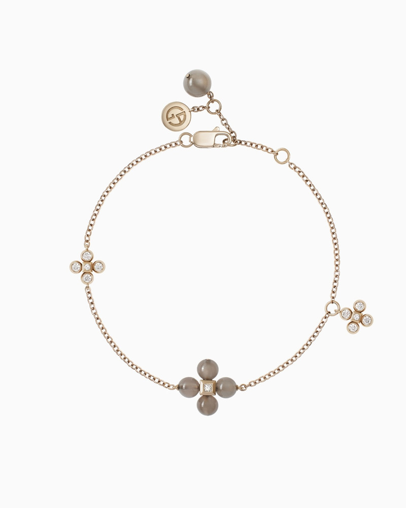 18K GOLD, DIAMOND AND MOONSTONE GIOIA BRACELET 1