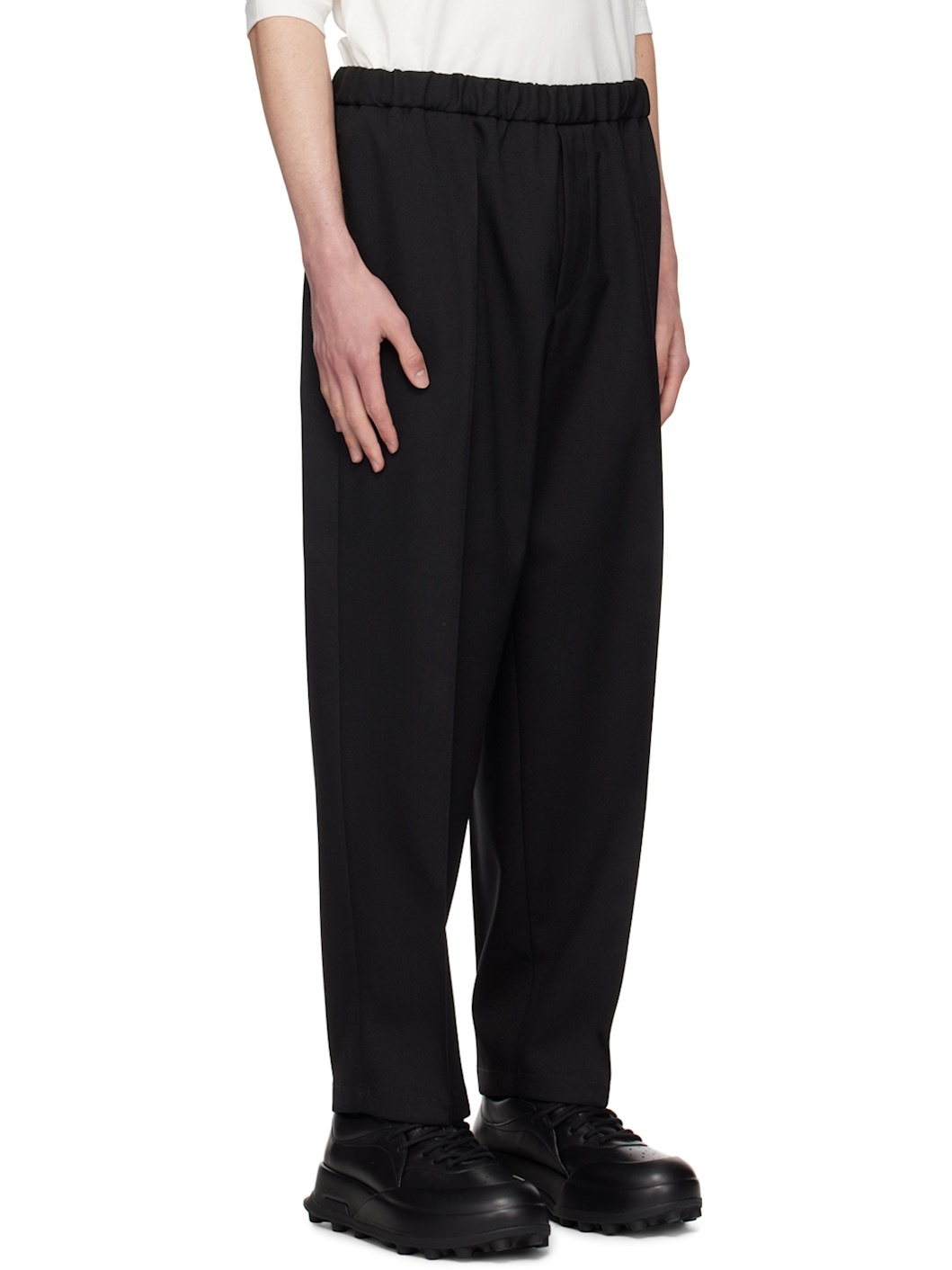 Black Tapered Trousers - 2