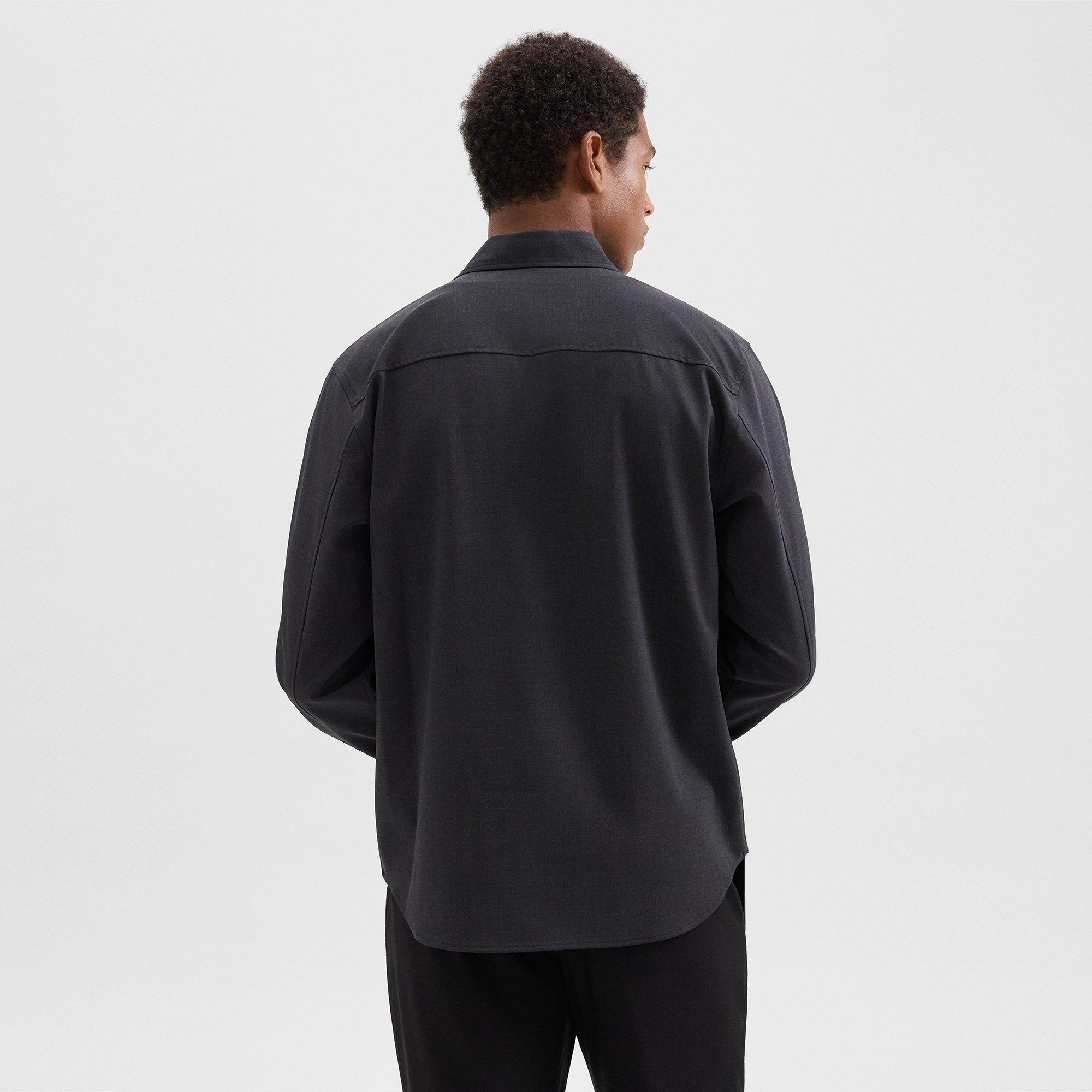 Garvin Shirt Jacket in Stretch Wool - 4