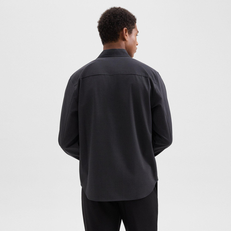 Garvin Shirt Jacket in Stretch Wool 4